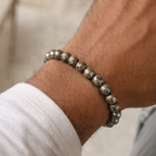 Raw Pyrite Bracelet – Wealth Protection & Confidence